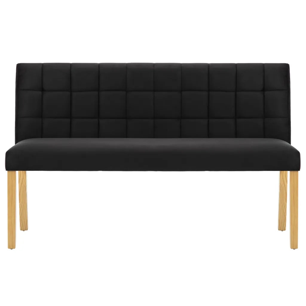 Panca 140 cm Nera in Velluto 288575