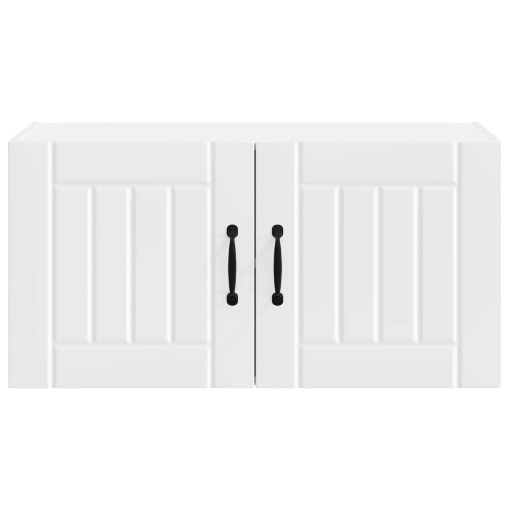 Mobile da cucina rettangolare moderno con pratico vano contenitore interno 80 x 31 x 40 cm legno composito bianco 02_0053953