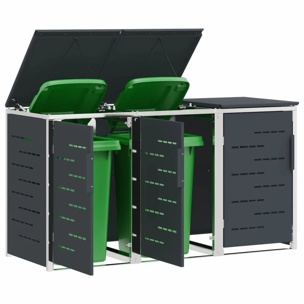 Stoccaggio contenitore a ruote Antracite 207 x 77,5 x 112,5 cm 3422241