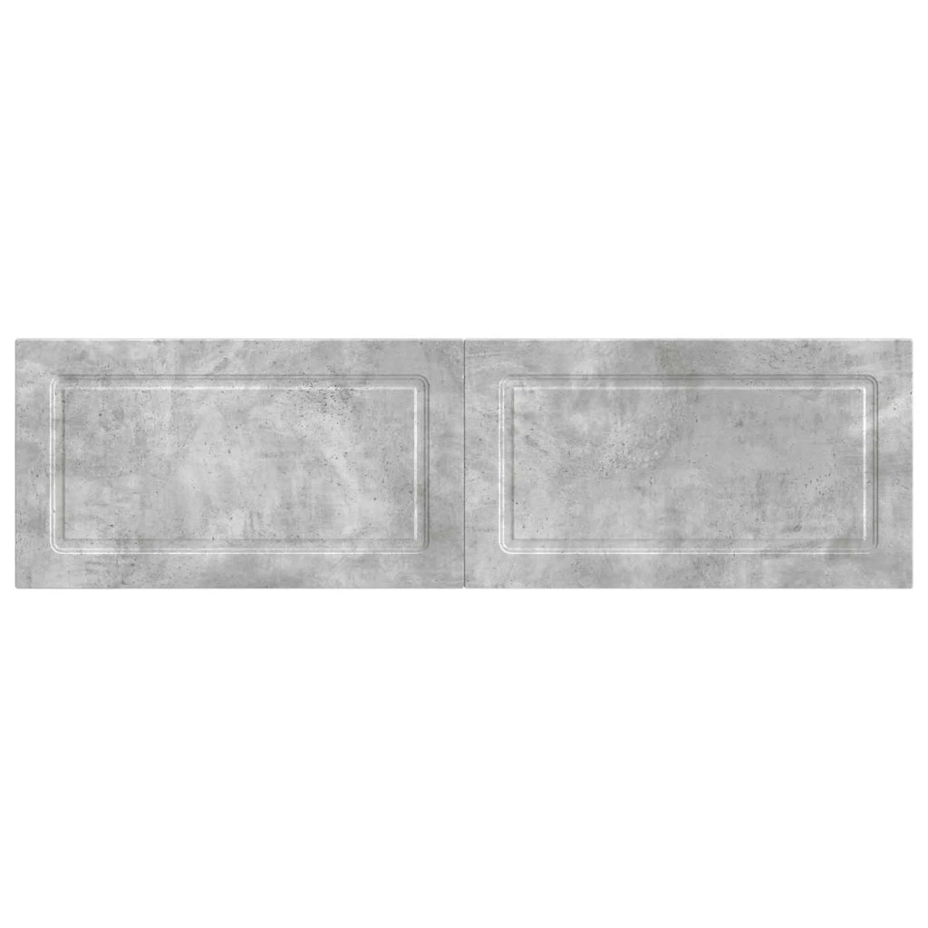 Testiera da Muro UTRECHT Grigio Cemento Legno ingegnerizzato 897818