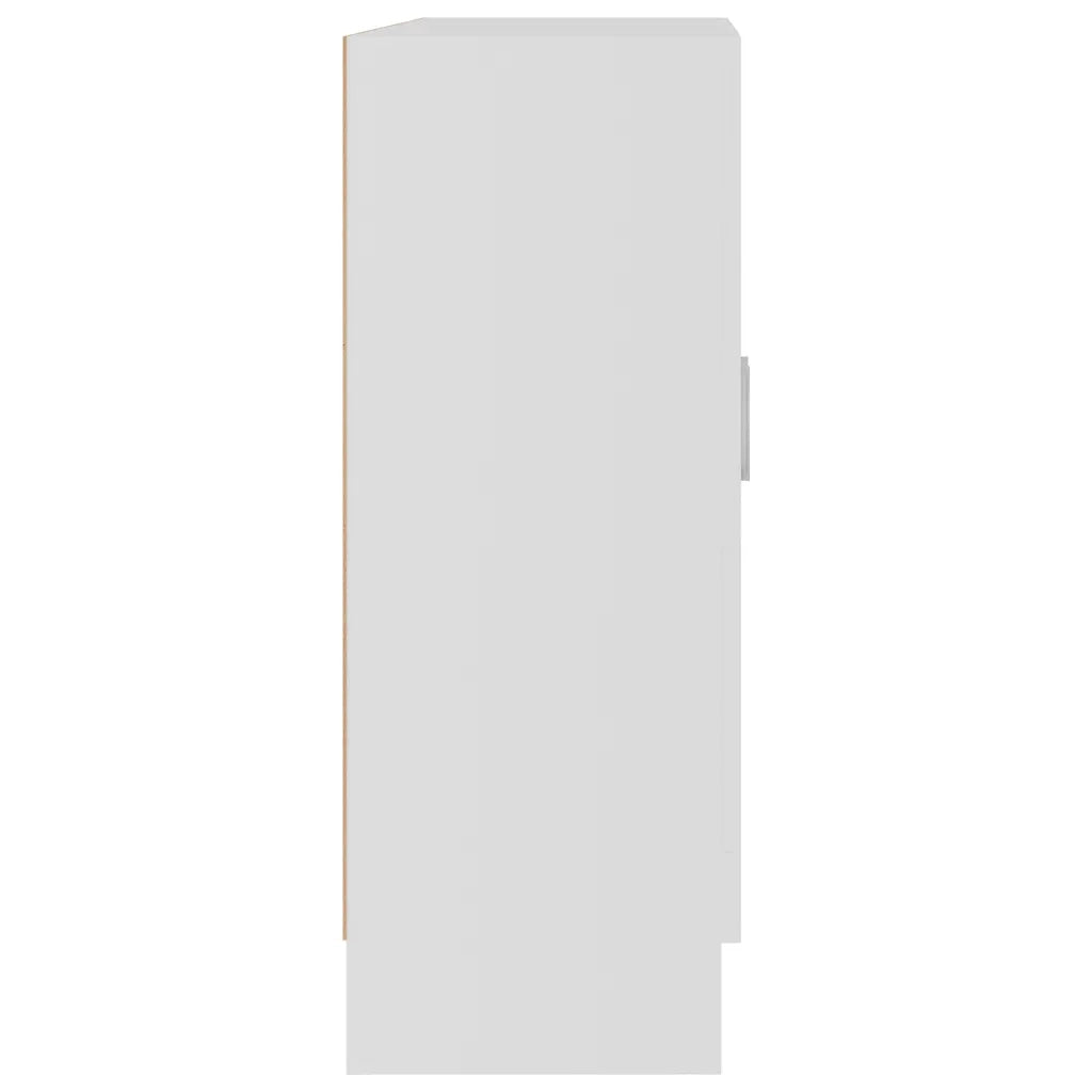 Armadietto con Vetrina Bianco 82,5x30,5x80 cm Legno Multistrato 802741