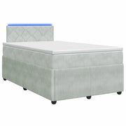 Letto box spring con materasso Grigio Chiaro 120 x 190 cm 3453107