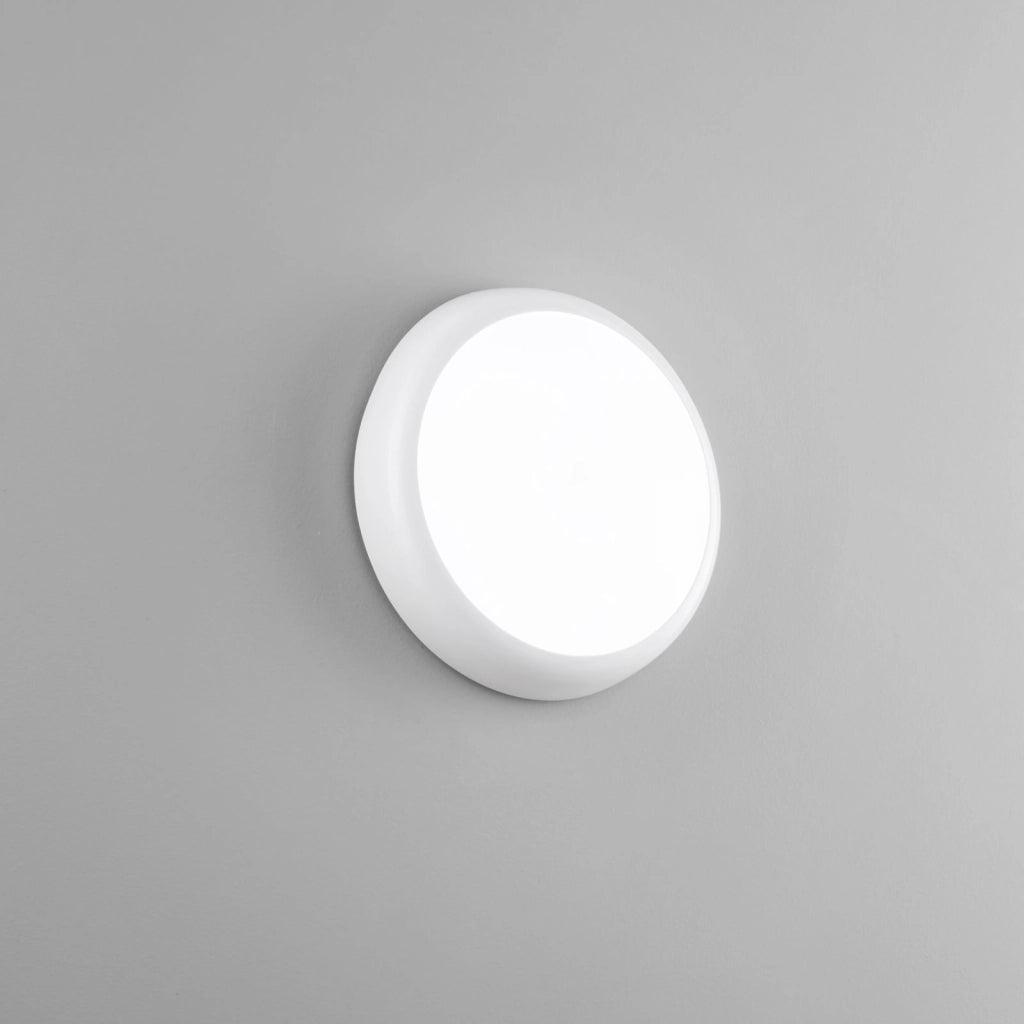 PLAFONIERA LED D'EMERGENZA HUBLOT BIANCA 18W 2500LM CCT 3000K / 4300K / 6500K IP65 32X7.2CM