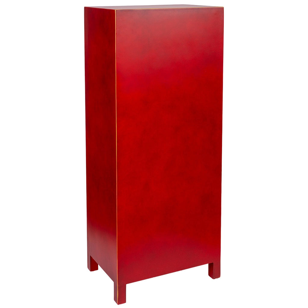 Armadio in legno con 2 cassetti e 4 porta 50x34,5x121h cm