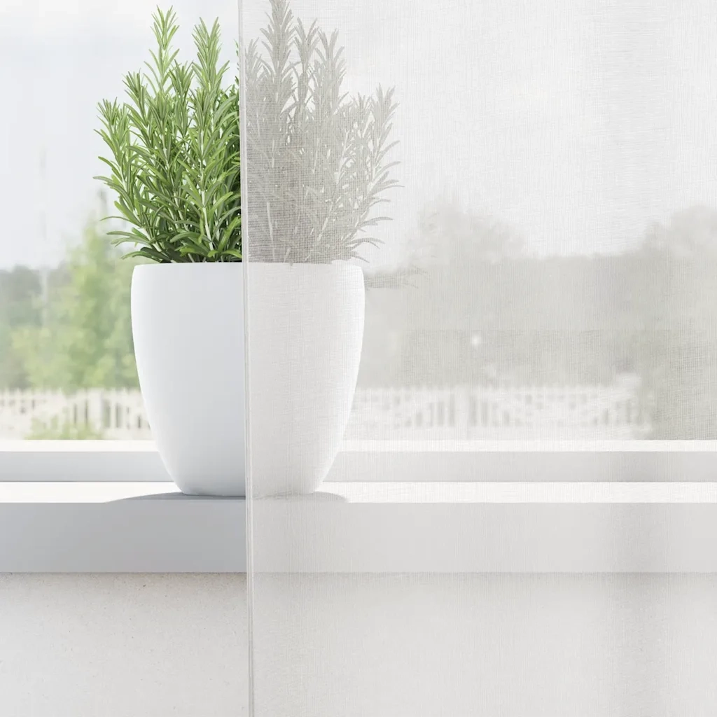 Tende in Voile con Occhielli 2 pz Bianco 4102153