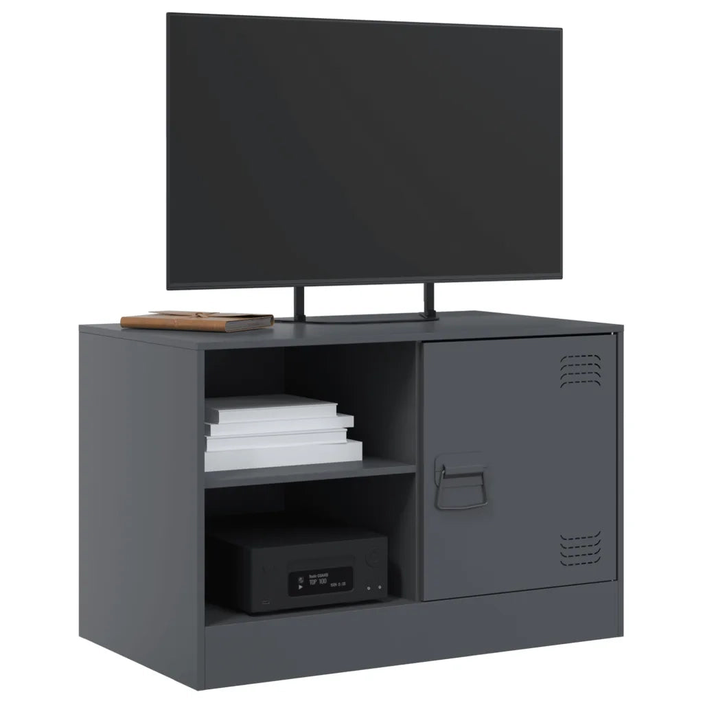 Mobili TV 2 pz Antracite 67x39x44 cm in Acciaio