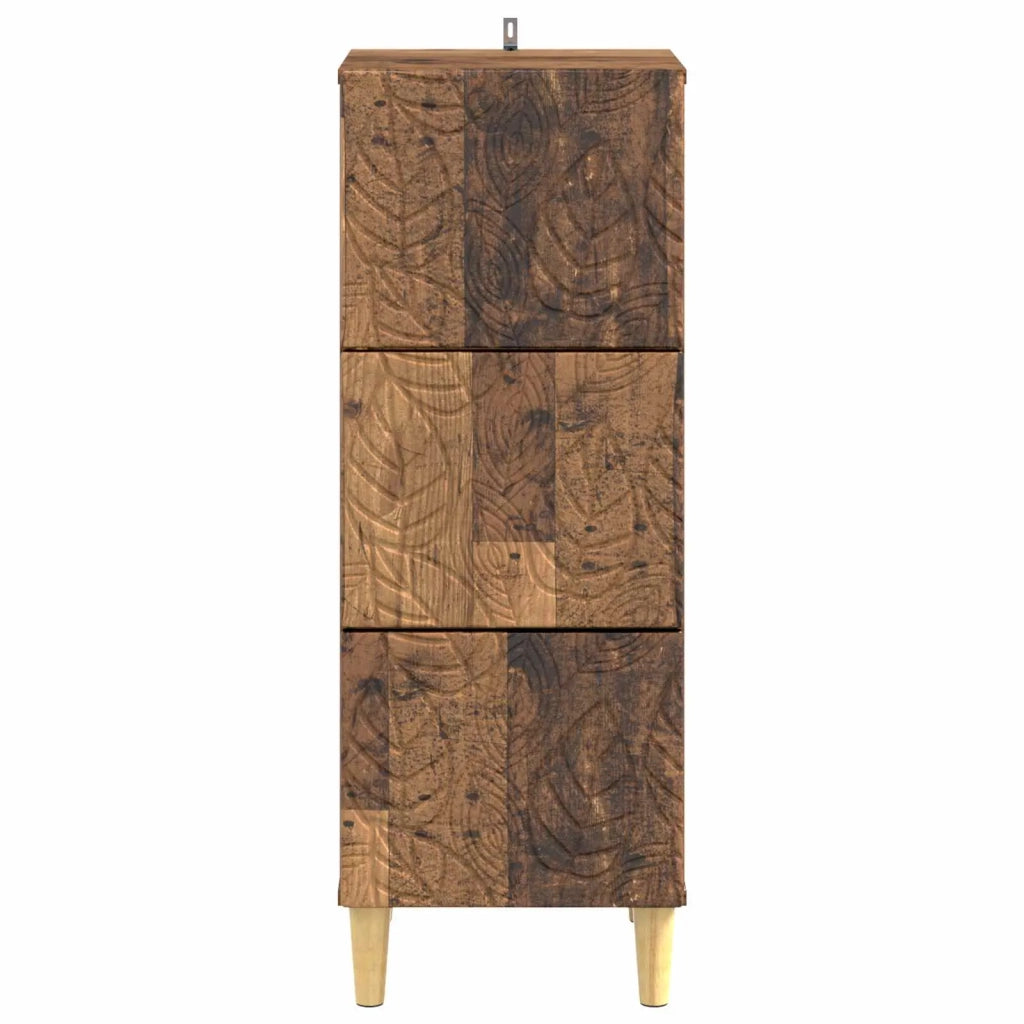Mobile con Cassetti Legno antico 33 x 34,5 x 90 cm
