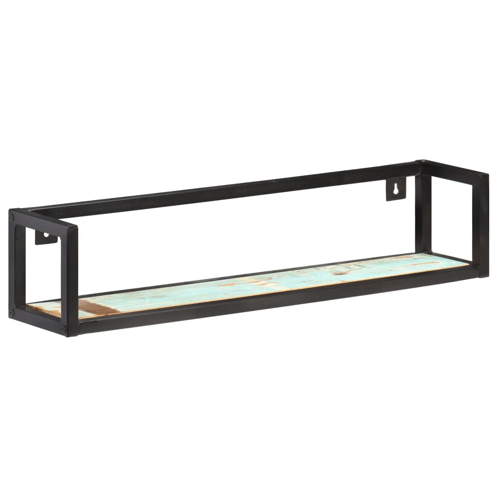 Mensole a Muro 2 pz 80 cm in Legno Massello di Recupero 320671