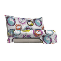 Set lenzuola Matrimoniale stampa sopra Sotto e Federe Cerchi Astratti