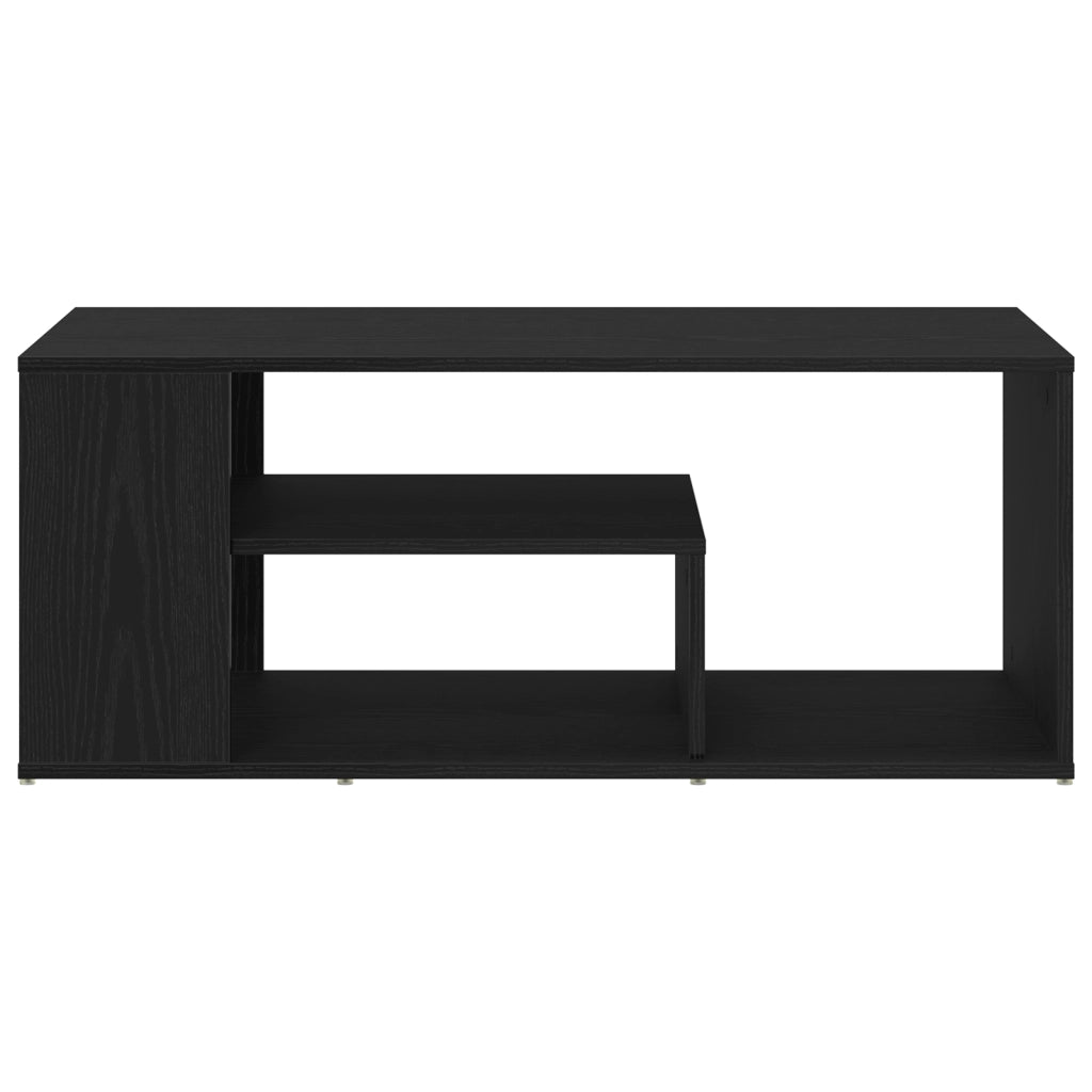 Tavolino da caffÃ¨  Nero Rovere 100x50x40 cm in legno ingegnerizzato