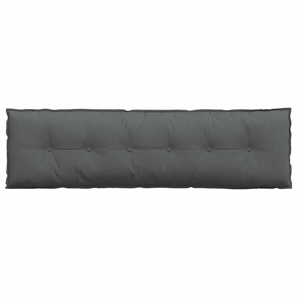 Cuscino per Schiena Grigio scuro 180 x 19 x 50 cm Tessuto 42014917