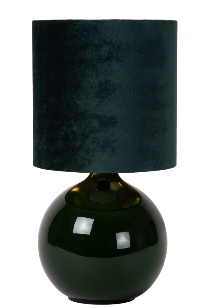 Lampada da tavolo in vetro con paralume verde E14 Esterad Lucide