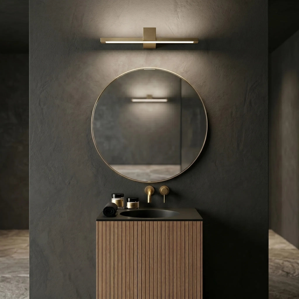 Applique Da Bagno Led Swe047-1w 60cm Gold Brush
