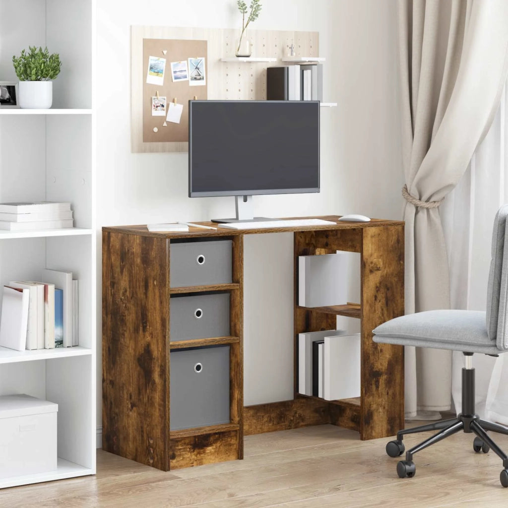 Scrivania Rovere fumé 100 x 40 x 75 cm Legno multistrato 8000456