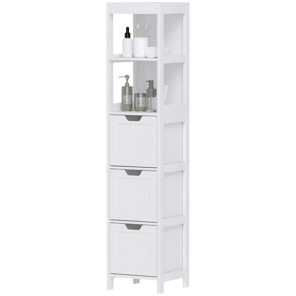 Mobile bagno con 2 ripiani e 3 cassetti ¨C Xylo ¨C bianco