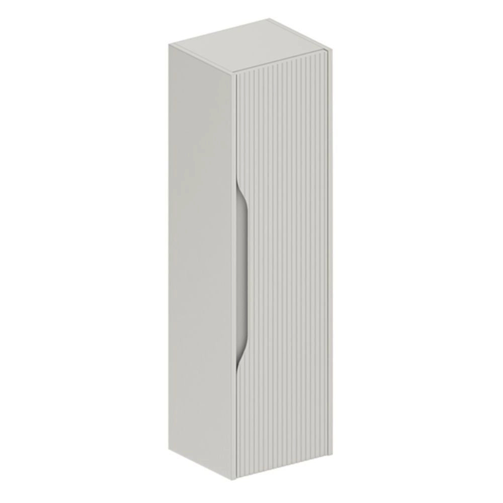 Colonna bagno sospesa Soho 1 anta effetto cannettato colore cashmere opaco 120x30x35 cm.