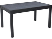 Tavolo da giardino allungabile in alluminio "Lagos" - 140/280 x 90 x 76 cm - Nero