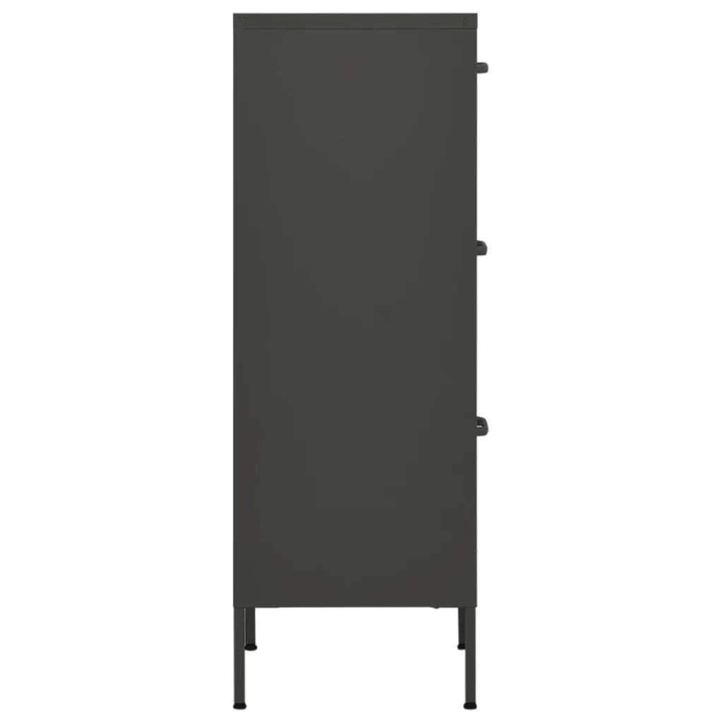Armadietto Antracite 42,5x35x101,5 cm in Acciaio 336186