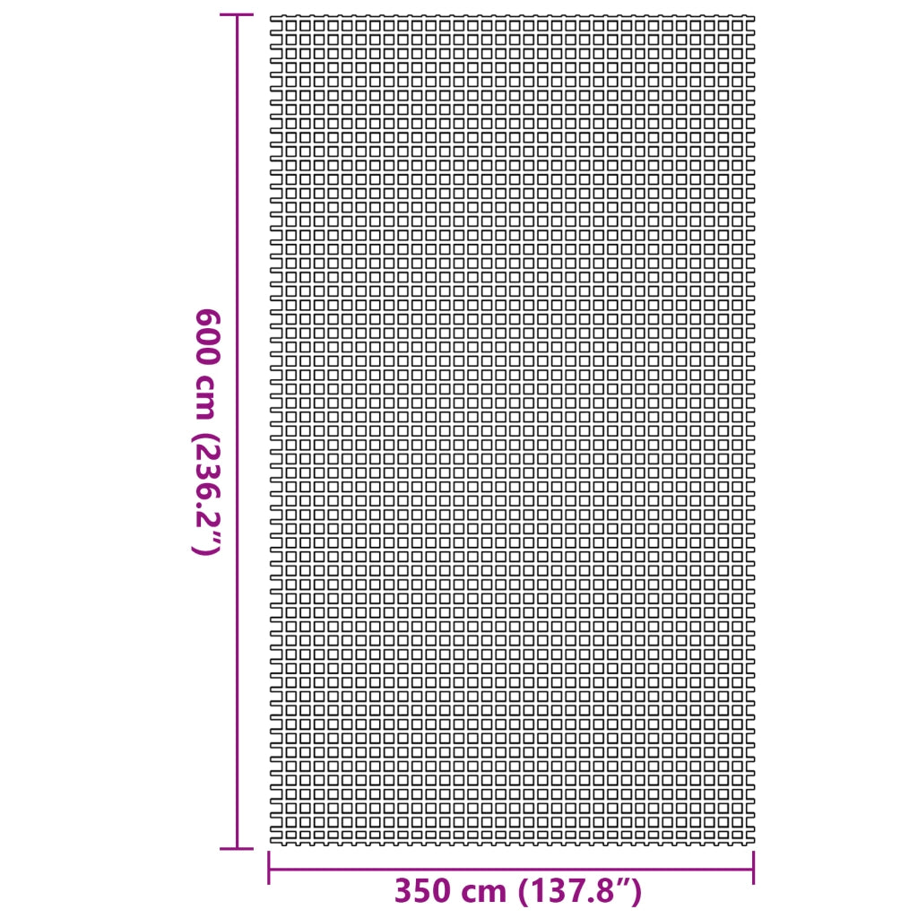 Tenda Tappeto Antracite 3,5x6 m