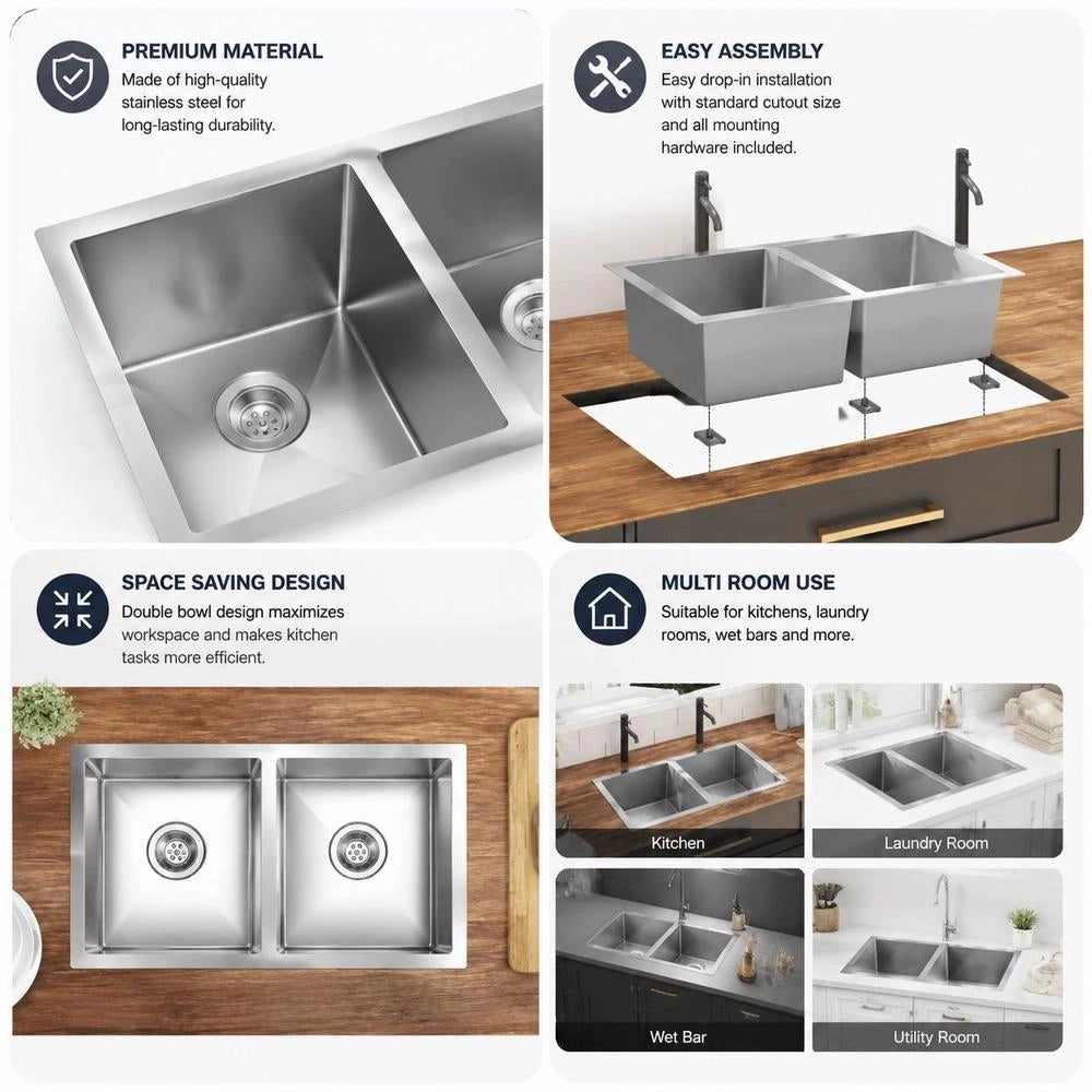 Handmade Stainless Steel Kitchen Sink