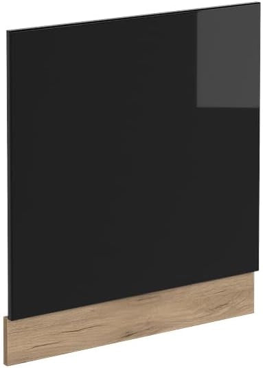 Pannello frontale R-Line, Nero lucido, 60 cm senza piano di lavoro, per la libera combinazione all'interno di sistemi cucina modulari