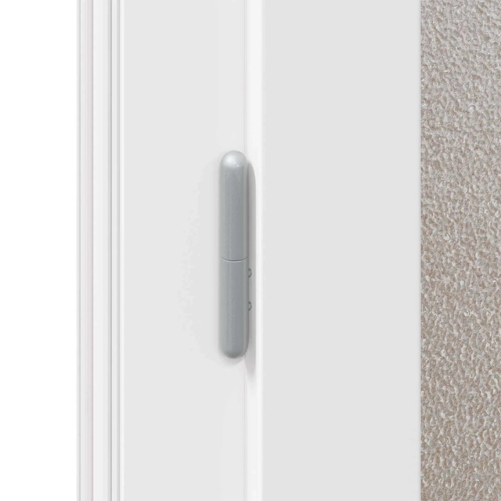 Porta d'ingresso laterale Antracite 88 x 198 cm PVC 3445752
