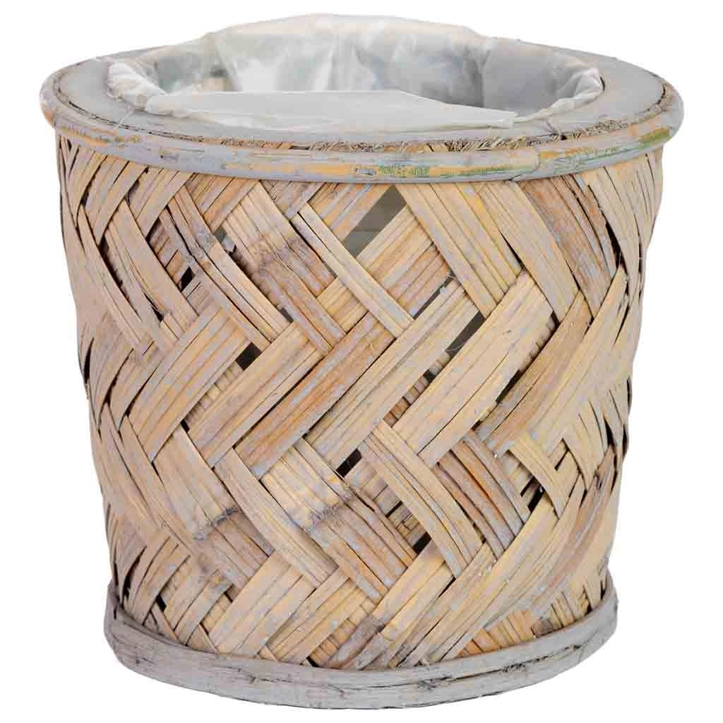 Cesto tondo in legno 16x16x14h cm