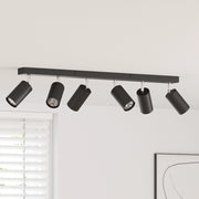 Faretti da soffitto 6 vie regolabili GU10 neri