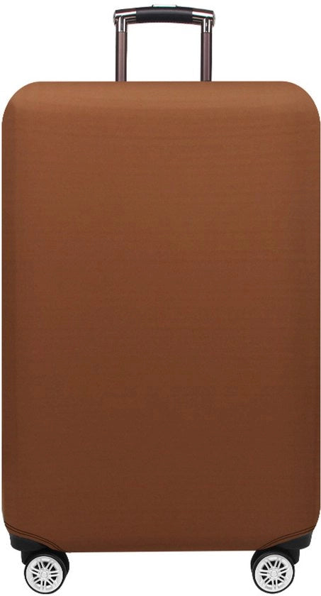 Coperchio monocolore per valigia, protezione valigia elastica, copertura valigia, coprimmozzo per valigia da 18-21 pollici (marrone)