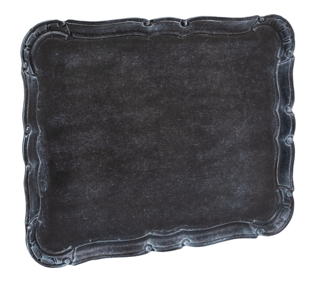 Biscottini Vassoio in legno finitura nera Made in Italy