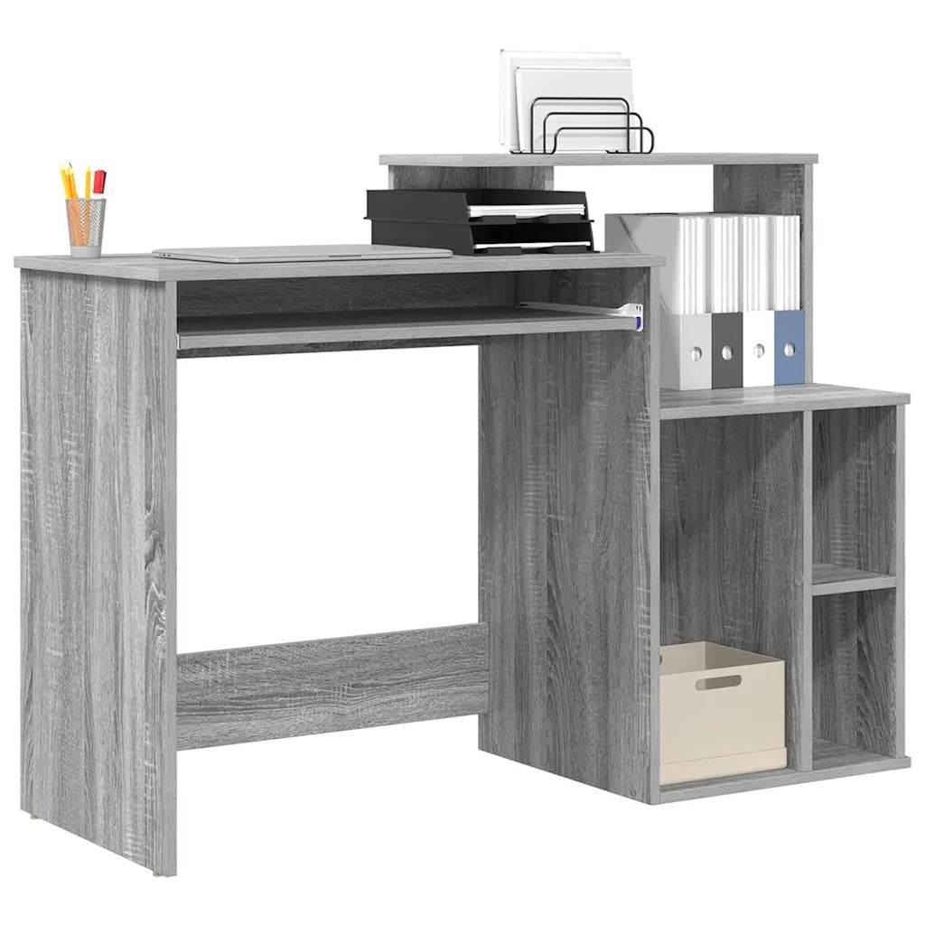 Scrivania Grigio Sonoma 120,5 x 44 x 88,5 cm Legno multistrato 869479