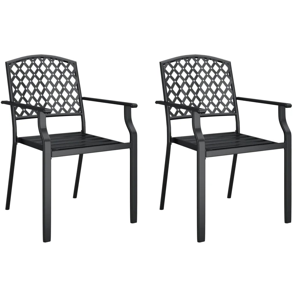 Set da Pranzo da Giardino 3 pz in Acciaio Antracite 3187997