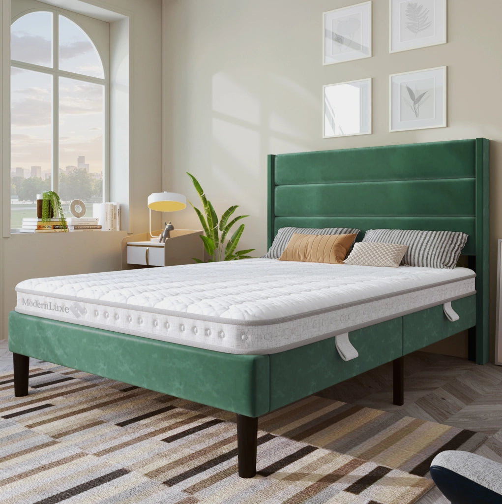 Materasso ibrido 140x200 cm H3 con 7 zone a molle insacchettate e schiuma fredda; bianco