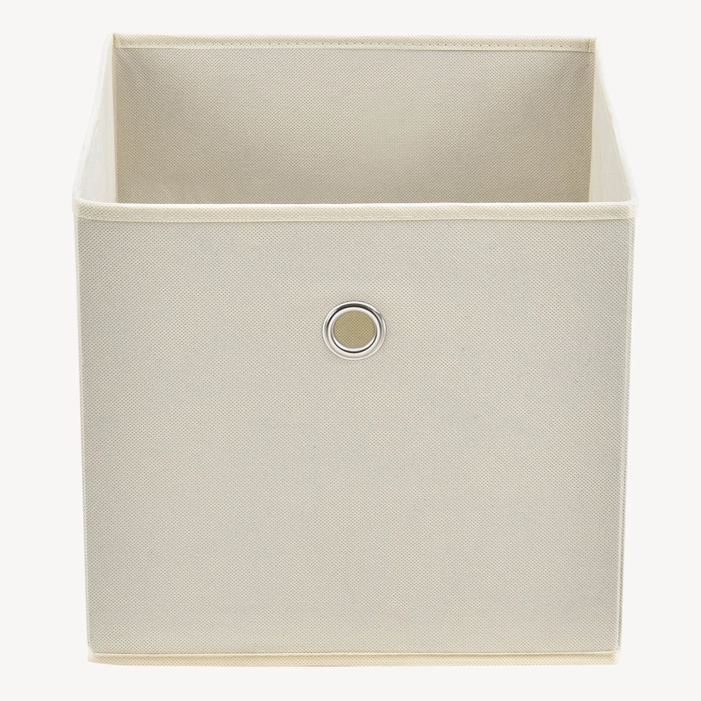 Set di 10 Scatole Pieghevoli Portaoggetti in Tessuto 28 x 30 x 30 cm - Beige [en.casa]