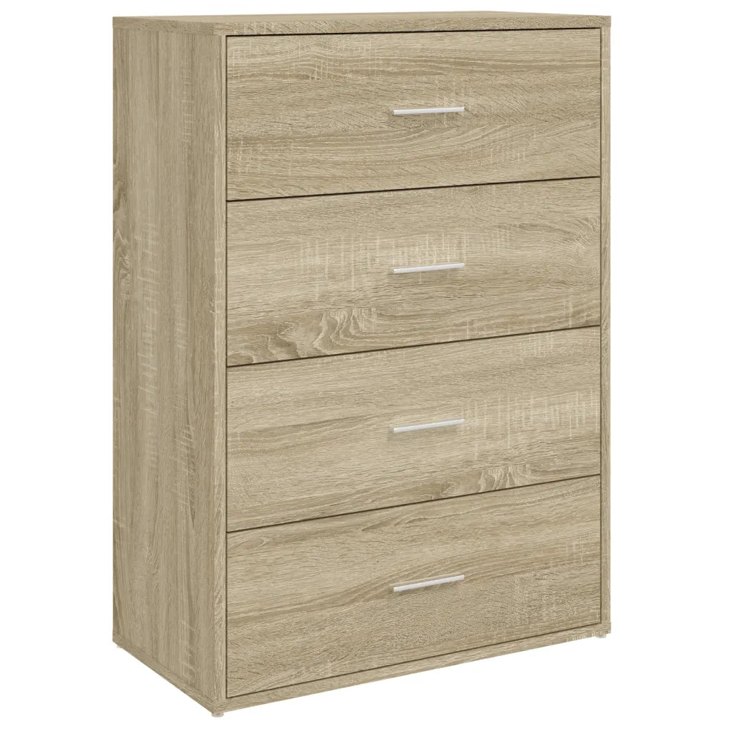 Credenze 2 pz Rovere Sonoma 60x31x84 cm in Legno Multistrato