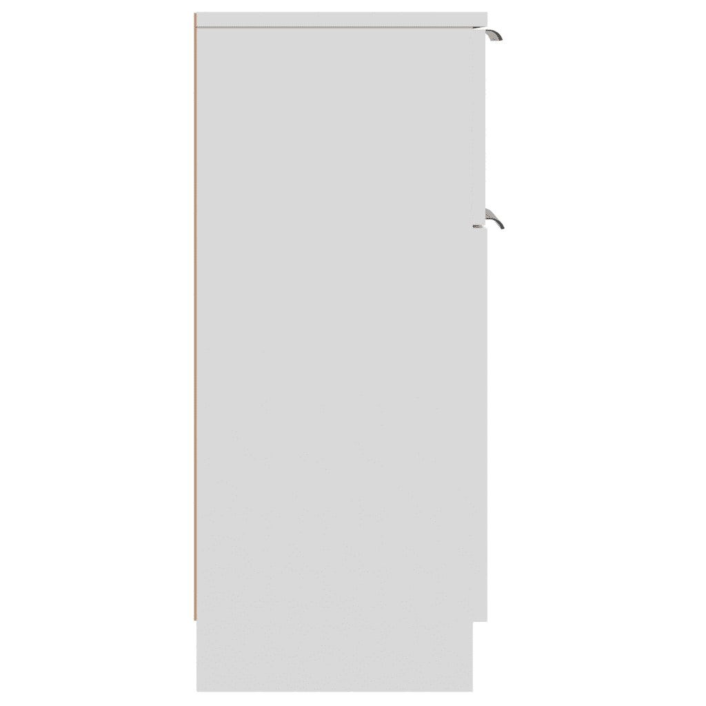 Credenza Bianca 30x30x70 cm in Legno Multistrato 811115