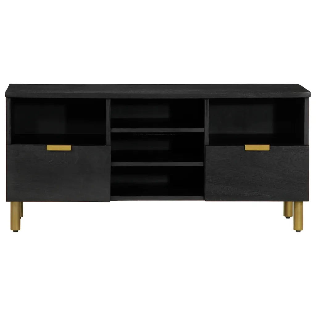 Mobile Porta TV Nero 100x33x46 cm in Legno Multistrato