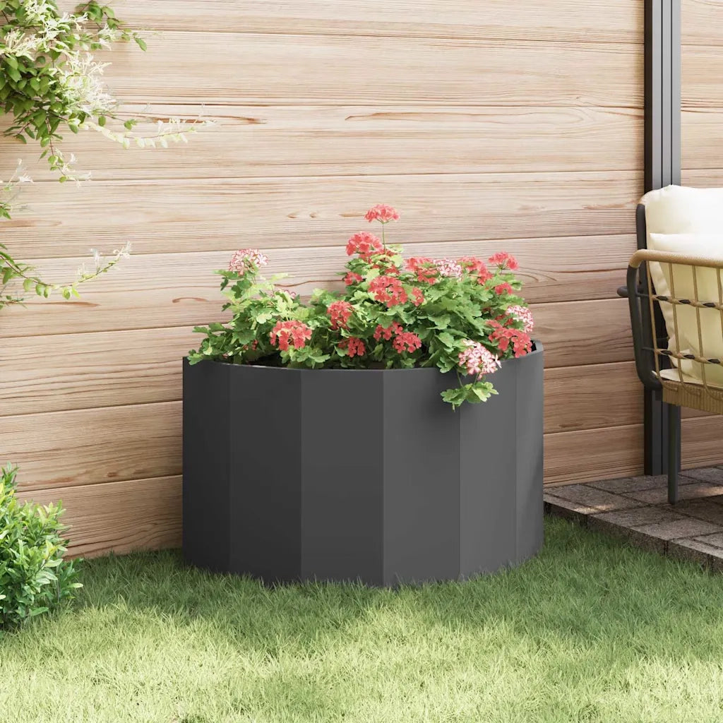 Fioriera Nero 90 x 45 x 50 cm Acciaio 883710