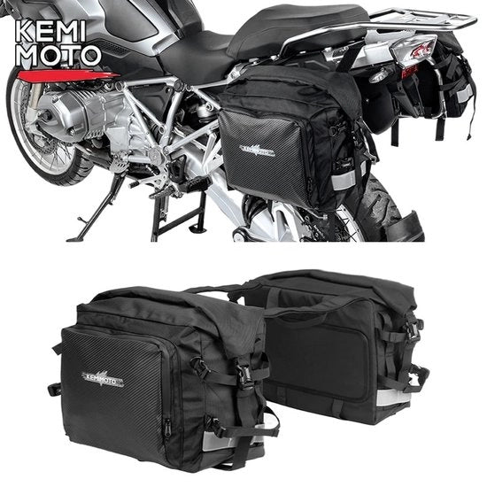Motore - Deltaleva Motor - Tasche laterale Motor - 2 pezzi - 25L per pezzo - Imbottito acqua - Universale - Rimovibile - 2 Borse da 34x15x31,5cm - Nero