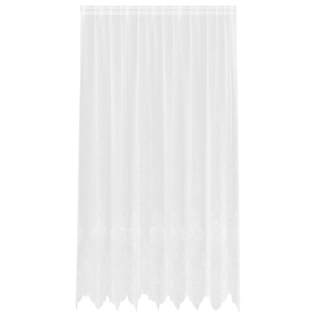 Tenda in Pizzo con tende Bianco 245 x 200 cm Poliestere 4107770