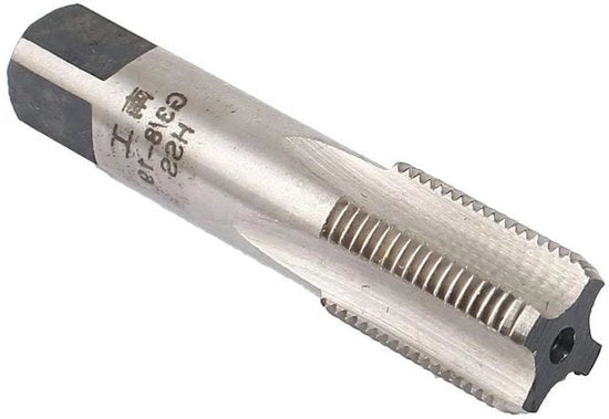 Tubo di acciaio HSS con filetto a 55 gradi, 4 flussi, G3/8-19 BSP, 70mm di lunghezza - Strumenti per lavorazione metallo