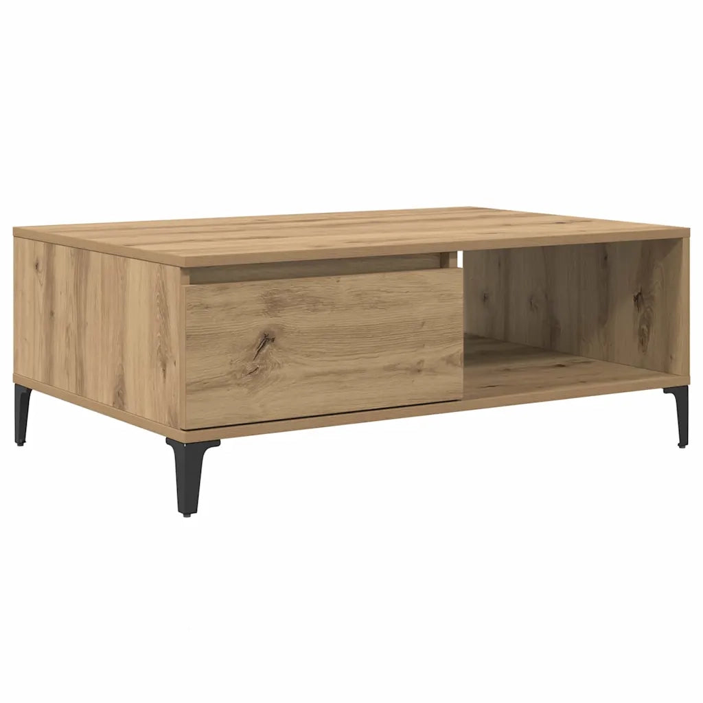 Tavolino da salotto rovere artigianale 90 x 60 x 35 cm 875117