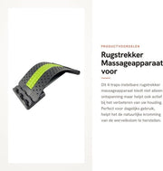 Rugstrekker 4-traps instelbaar per massage per Houdingscorrectie per Pijnverlichting con ABS-kunststof per Ontspanning della schiena per Rugmassageapparaat