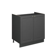 Vicco Mobile lavello cucina Landhaus antrazit-oro 80 cm , PL Marmo