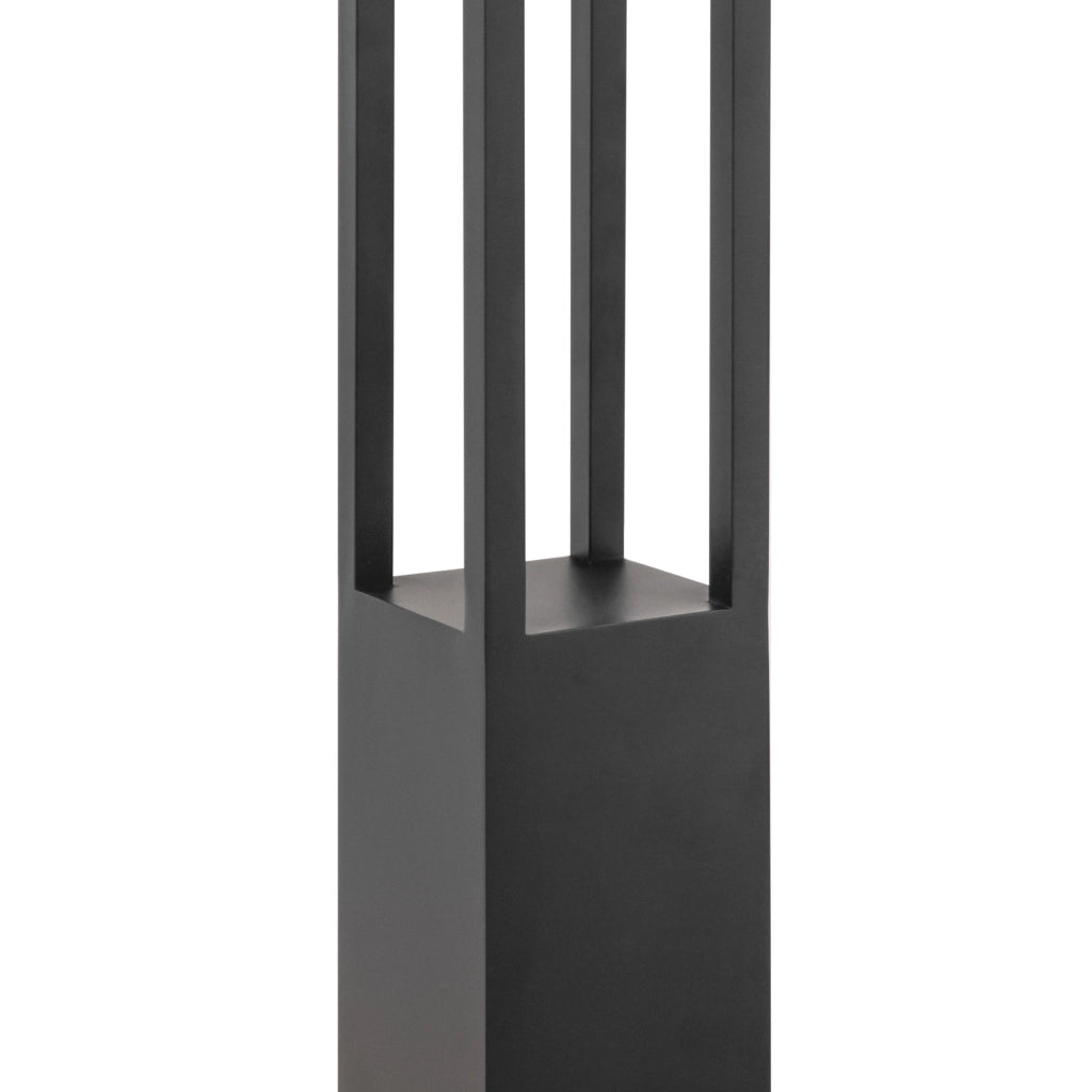 Lampada Da Terra Moderna Da Esterno Metallo Grafite Luce Led 25W Ip65