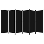 Paravento a 6 Pannelli Nero 300x180 cm 320730