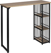 Benchetto Bistro con Spazio di Deposito - Per Interno - Cucina - Legno - Metallo - Rettilineo - 120x40x105cm