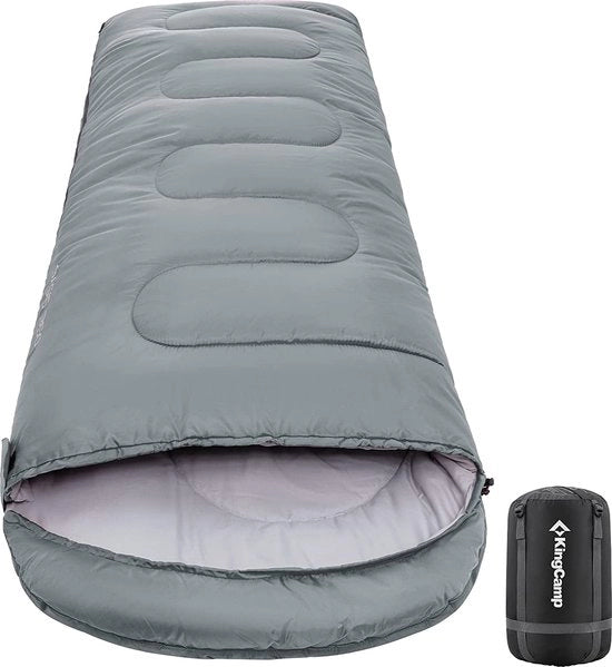 Zaino da campeggio - sacco a pelo - confezione - modello 12345 - materiale 100% poliestere - peso 1,2 kg - temperatura di isolamento -10°C - 0°C