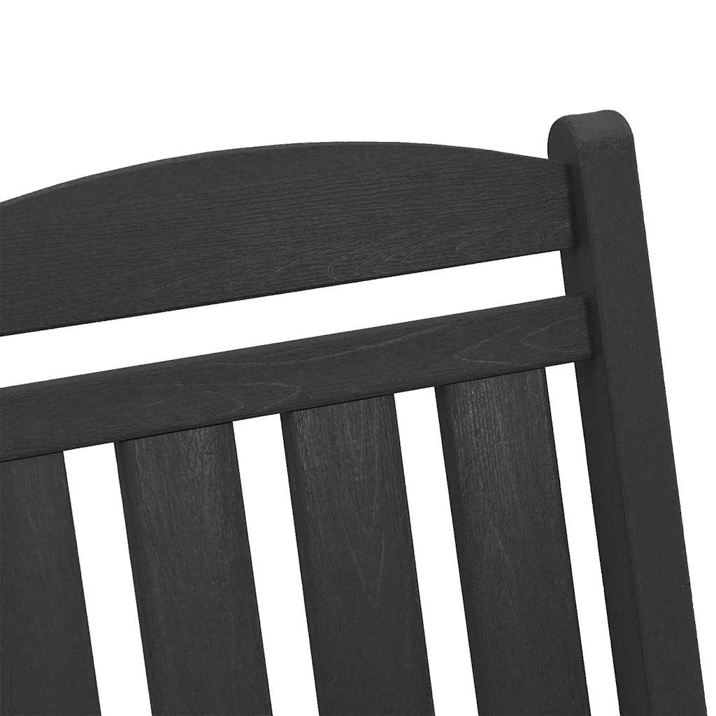 Sedia a dondolo 2 pcs Nero 92 x 70 x 108 cm Polietilene 3335812