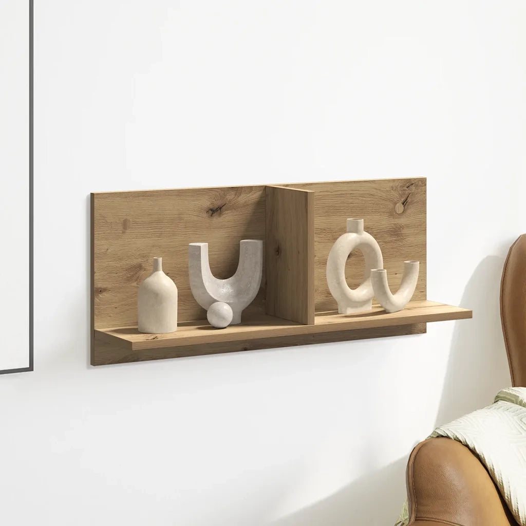 vidaXL Mobile a Parete 70x16,5x30 cm Artigianale in Legno Multistrato